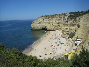 Beach nearby, sun-loungers
