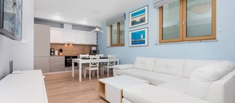 Apartamento Posejdon C en el sótano con 1 dormitorio, jacuzzi y sauna