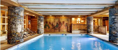Indoor pool, a heated pool