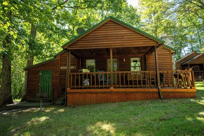Cabañas cerca de New River Gorge con jacuzzi y chimenea