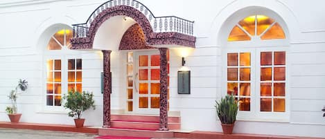 Front of property – evening/night
