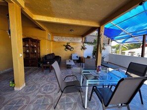 Outdoor dining - A peaceful apartment in sun house Puerto Vallarta (Lomas del Calvario)