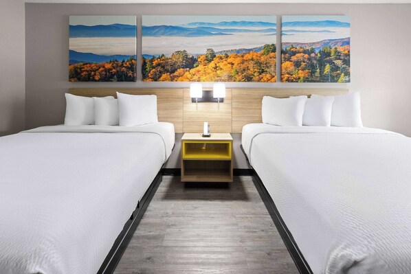 Room, 2 Queen Beds, Non Smoking | Premium bedding, individually decorated, individually furnished, desk - Days Inn by Wyndham North Little Rock/ Maumelle (North Little Rock)