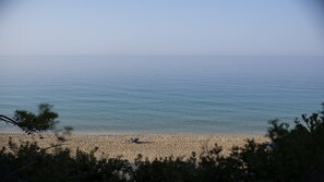 Ubicación cercana a la playa, tumbonas y toallas de playa
