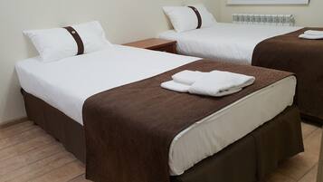 Economy Twin kamer | Een kluis op de kamer, een strijkplank/strijkijzer, gratis wifi