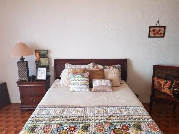 Individually decorated, individually furnished, iron/ironing board