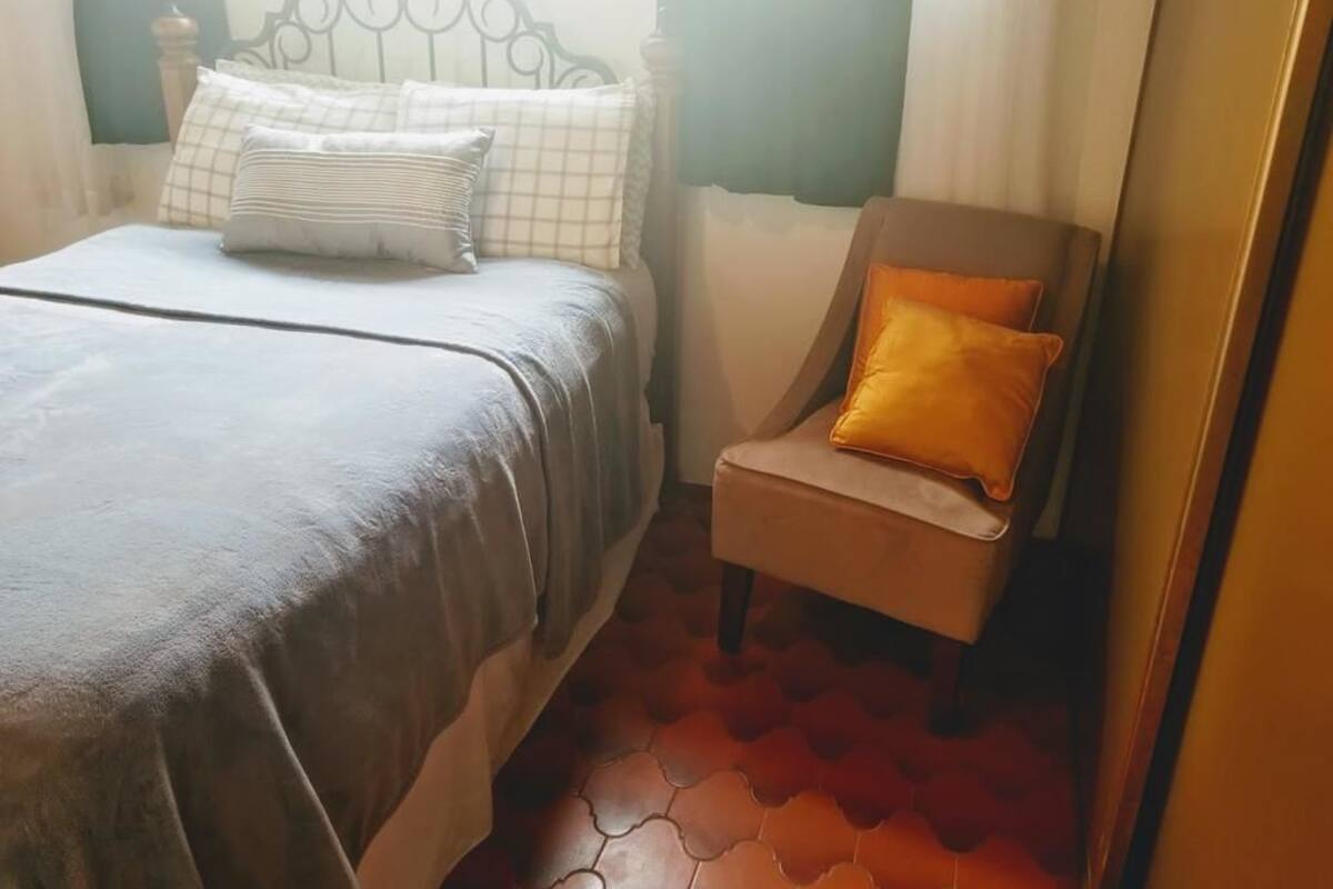 Individually decorated, individually furnished, iron/ironing board