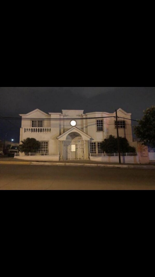 Front of property – evening/night