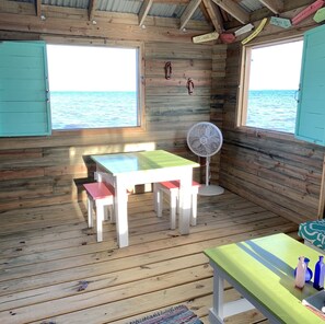 Dining - *** Camping over Caribbean Sea at the Dock House *** (San Pedro)