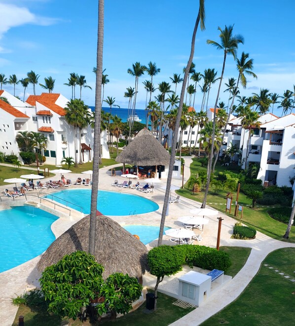 Outdoor pool - BEAUTIFUL PENTHOUSE CONDO on the BEACH ~ Breathtaking OCEAN VIEWS ~ PUNTA CANA   (Punta Cana)