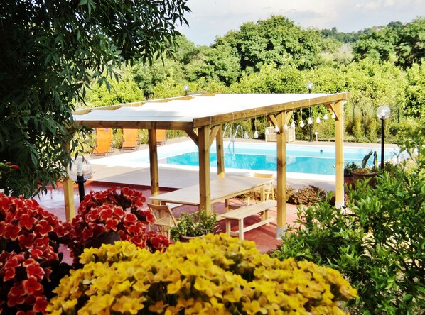 Outdoor pool - Between Catania and Syracuse,countryside Villa  with private pool 1km from beach (Brucoli)