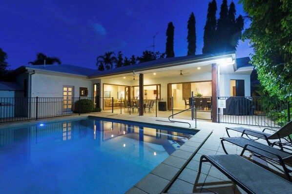 A heated pool