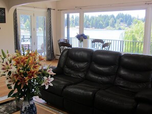 TV, DVD player, books