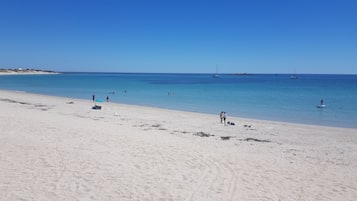 Beach nearby, sun-loungers