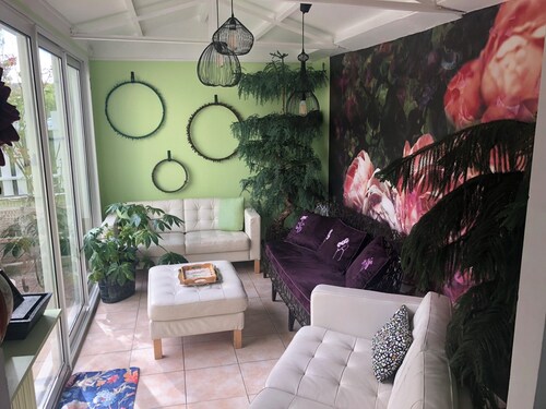 House 400m beach, between Deauville board and Hippodrome, very well located