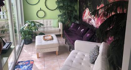 House 400m beach, between Deauville board and Hippodrome, very well located