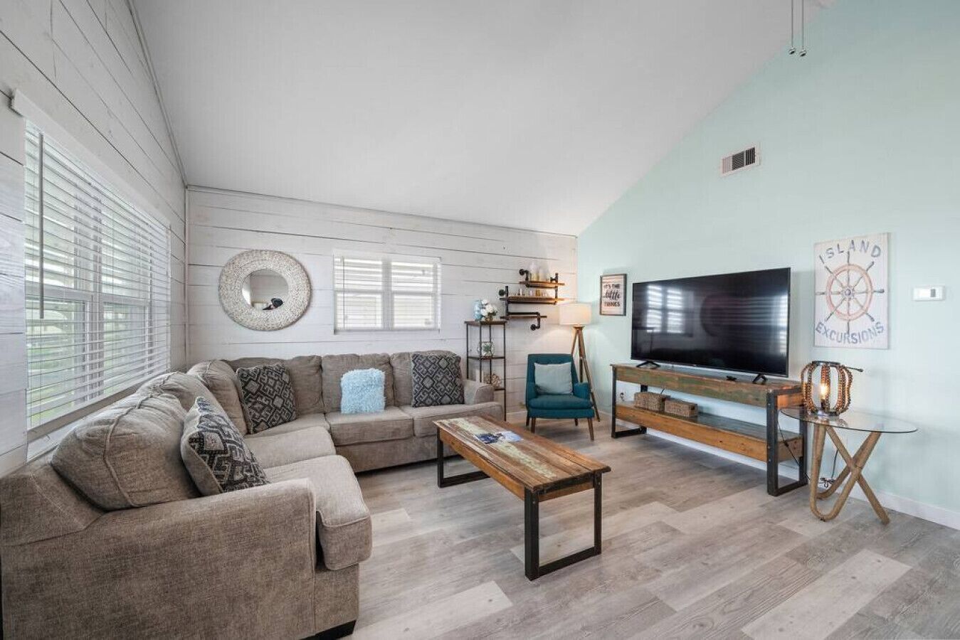 Smart TV, video games, foosball, books