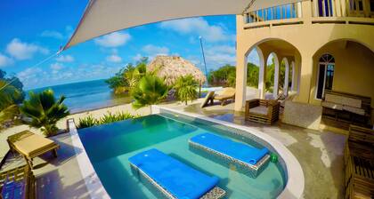 Karibisches Strandhaus mit 6 Schlafzimmern und großem Pool, Pier bringen Freunde / Familie