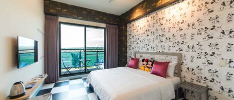 Quarto casal luxo, 1 cama de casal, para não fumantes | Escrivaninha, cortinas blackout, quartos à prova de som