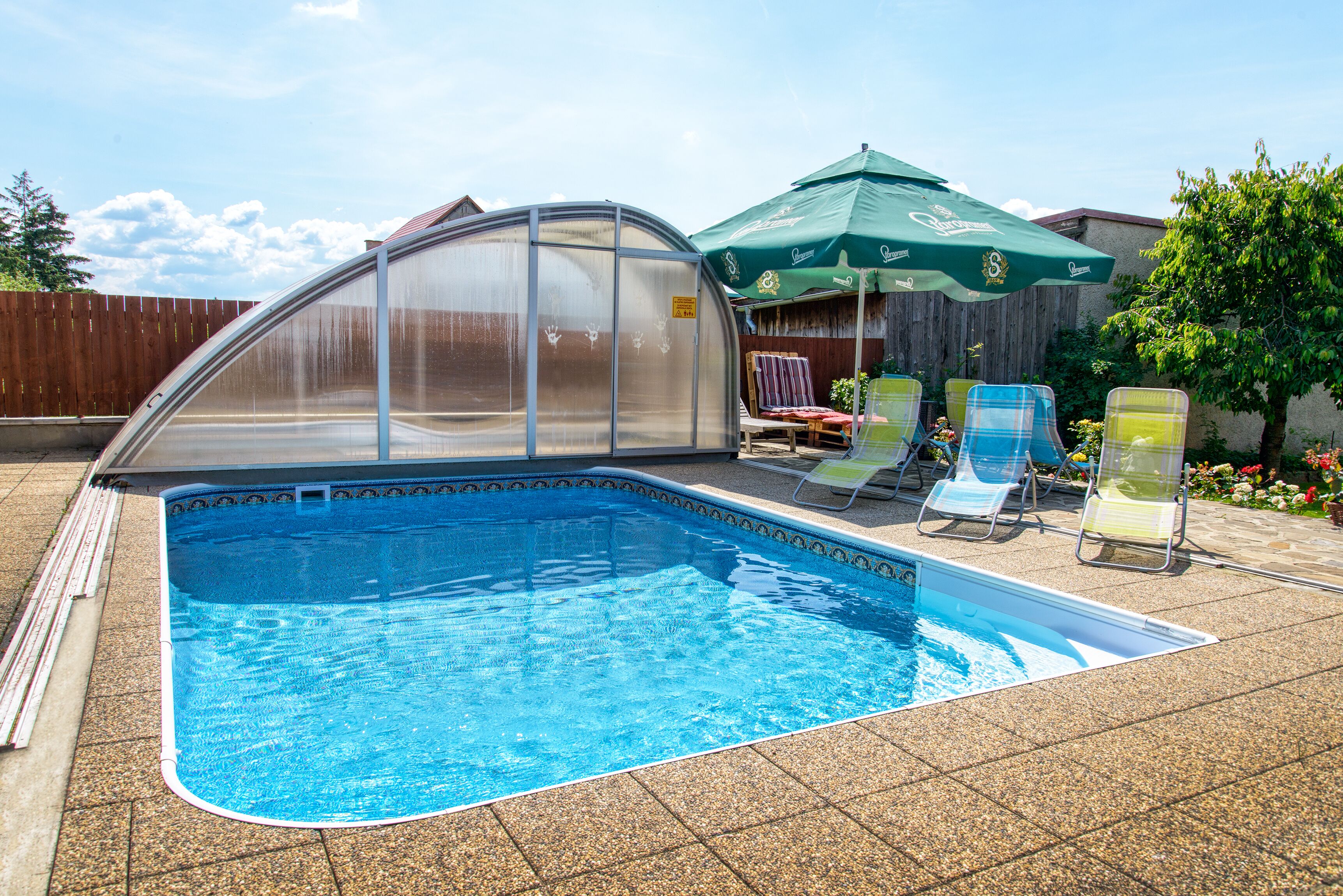 Indoor pool, outdoor pool, open 7:00 AM to 9:00 PM, pool umbrellas