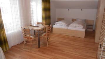 Hypo-allergenic bedding, down duvets, blackout curtains, WiFi
