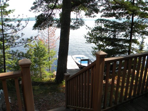 Wilderness modern lake cabin