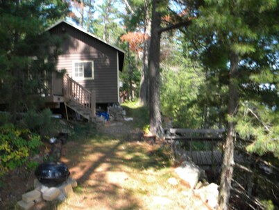 Wilderness modern lake cabin