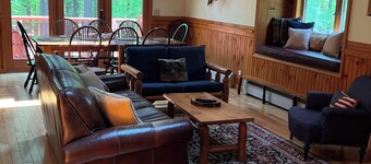 Bright cabin retreat happily situated 7 miles from Whiteface Mt