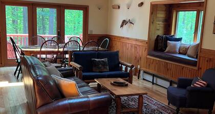 Bright cabin retreat happily situated 7 miles from Whiteface Mt