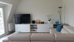 Living area | TV, books