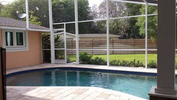 A heated pool