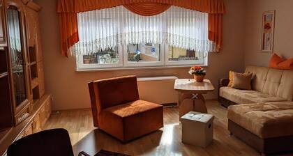 Cozy apartment in a central and quiet location; Leipzig can be reached in about 25 minutes