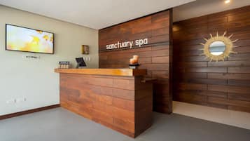 Recepção do spa