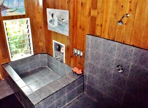 Bathroom shower - Makaira Resort (Taveuni Island East)
