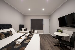 Deluxe Room, Multiple Beds, Non Smoking | Living area | Flat-screen TV, DVD player - City Centre Motel (Port Pirie)