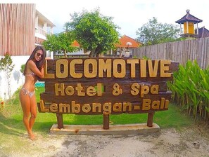 Majoituspaikan sisäänkäynti