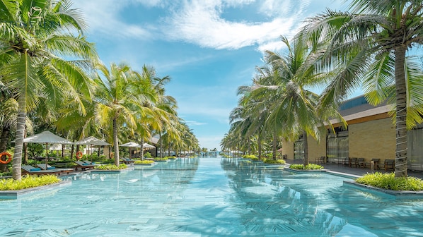 2 outdoor pools, free cabanas, pool umbrellas - Rosa Alba Resort & Villas Tuy Hoa (Tuy Hoa)