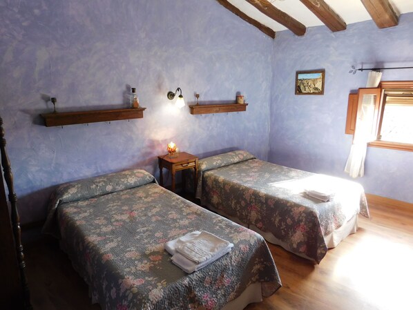 Individually furnished, desk, blackout curtains, iron/ironing board