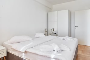 Luxury Apartment, 1 Bedroom, City View | 1 bedroom, premium bedding, in-room safe, iron/ironing board