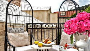 Uitzicht vanaf balkon