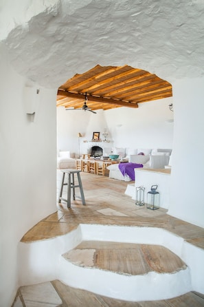 Villa, 5 Bedrooms, Private Pool, Sea View | Living area | Flat-screen TV