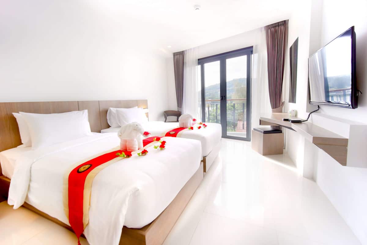 Ropa de cama de alta calidad y minibar