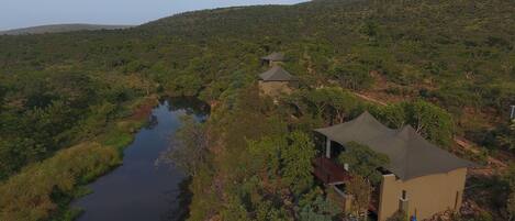 منظر من الجو على ارتفاع عالٍ