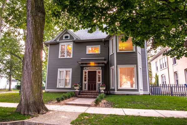 Front of property – evening/night