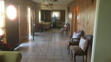 Bungalow, Multiple Beds, Non Smoking | Living area | 55-inch flat-screen TV with digital channels, TV