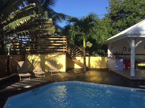 ti case gwada bungalow rentals "ti dauphin"