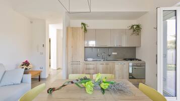 Family Apartment, 2 Bedrooms (1000) | Private kitchen | Full-sized fridge, oven, stovetop, dishwasher