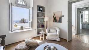 Luxury Villa | Living area | Flat-screen TV - Villa Josephine by the Pearls Collection (Mykonos)