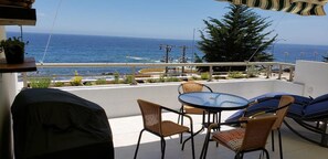 Departamento Confort, 1 cama Queen size y sofá cama, para no fumadores | Terraza o patio