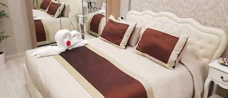 Suite Exclusive, plusieurs lits, non-fumeurs | 2 chambres, draps en coton égyptien, literie de qualité supérieure